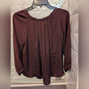 LOFT Rich Dark Purple Women's Blouse